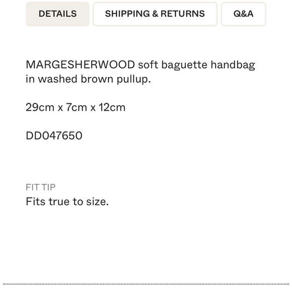 Margesherwood Soft Baguette Bag - Picture 7 of 8